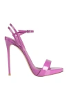 Le Silla Woman Sandals Mauve Size 7.5 Soft Leather In Darling