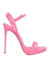 Le Silla Woman Sandals Pink Size 7.5 Leather In Pink