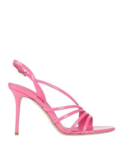 Le Silla Woman Sandals Pink Size 8 Leather