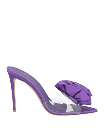 Le Silla Woman Sandals Purple Size 8 Synthetisches Material