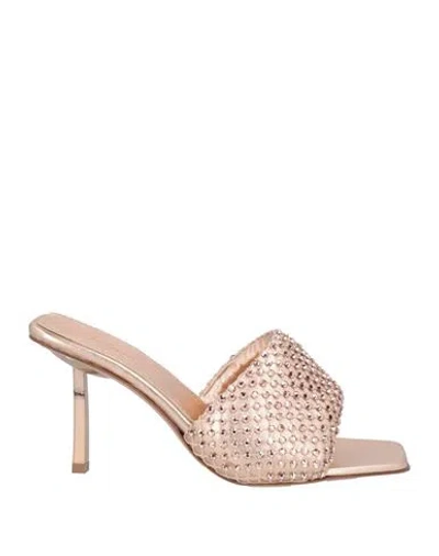 Le Silla Woman Sandals Rose Gold Size 6.5 Leather
