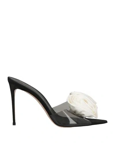 Le Silla Woman Sandals Transparent Size 12 Synthetisches Material In Black