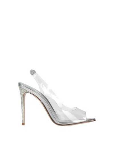 Le Silla Woman Sandals Transparent Size 7 Plastic, Soft Leather