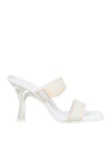 Le Silla Woman Sandals White Size 6 Rubber