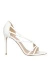 Le Silla Woman Sandals White Size 6 Soft Leather