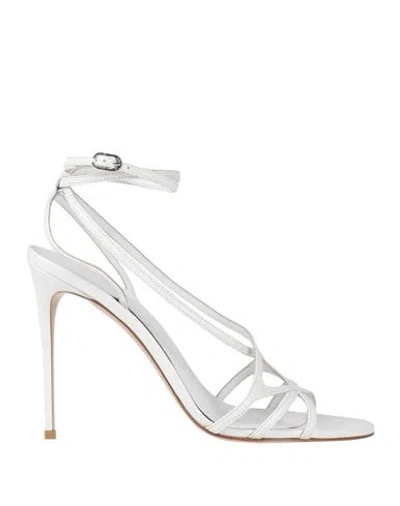 Le Silla Woman Sandals White Size 7 Soft Leather