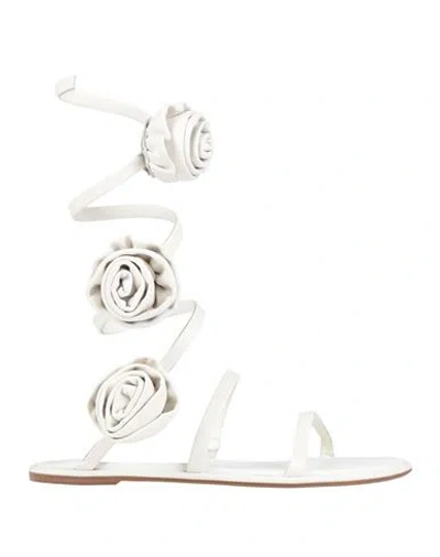 Le Silla Woman Sandals White Size 8 Leather