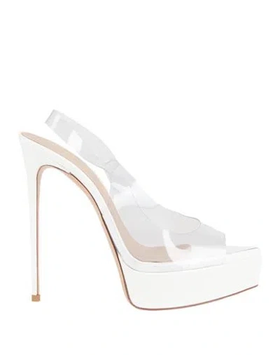 Le Silla Woman Sandals White Size 9 Rubber