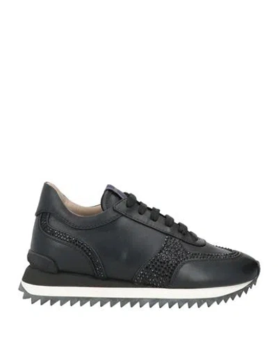 Le Silla Woman Sneakers Black Size 4 Leather