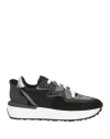 Le Silla Woman Sneakers Black Size 5 Soft Leather, Textile Fibers