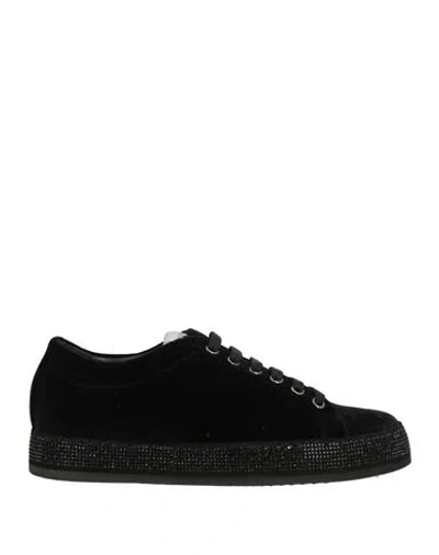 Le Silla Woman Sneakers Black Size 5 Textile Fibers