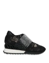 Le Silla Rhinestone Embellished Sneakers In Black
