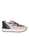 Le Silla Woman Sneakers Blush Size 6 Soft Leather, Textile Fibers In Pink