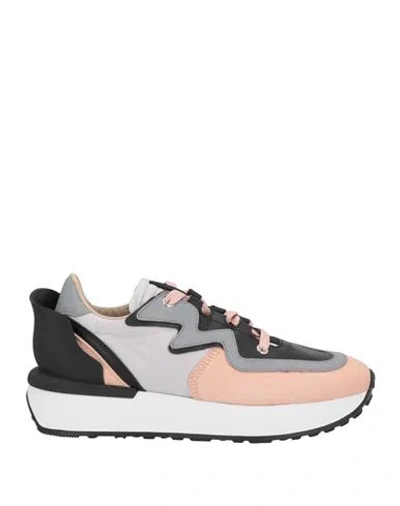 Le Silla Woman Sneakers Blush Size 6 Soft Leather, Textile Fibers In Pink