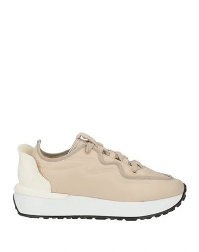 Le Silla Woman Sneakers Cream Size 5 Textile Fibers In White