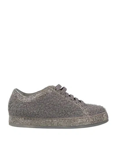 Le Silla Woman Sneakers Grey Size 5 Textile Fibers