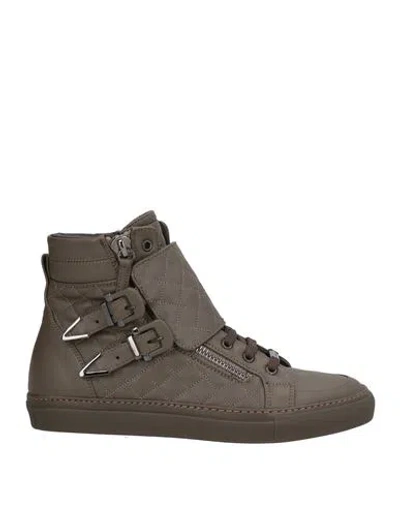 Le Silla Woman Sneakers Khaki Size 6.5 Leather In Beige