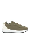 Le Silla Woman Sneakers Military Green Size 5.5 Textile Fibers In Black