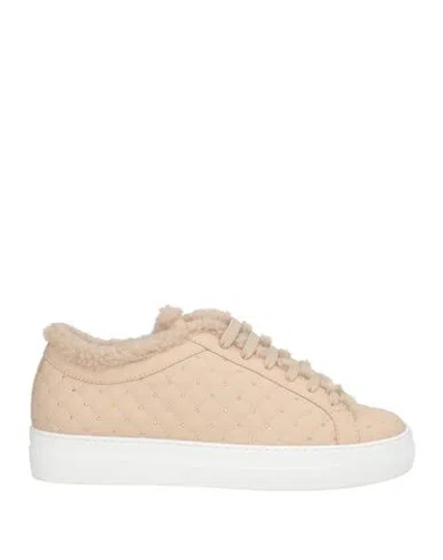 Le Silla Woman Sneakers Sand Size 4 Leather In Beige