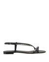 Le Silla Woman Thong Sandal Black Size 6.5 Textile Fibers