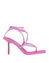 Le Silla Woman Thong Sandal Fuchsia Size 10.5 Textile Fibers