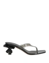 Le Silla Woman Thong Sandal Grey Size 6 Pvc - Polyvinyl Chloride