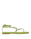Le Silla Woman Thong Sandal Lime Green Size 6.5 Textile Fibers