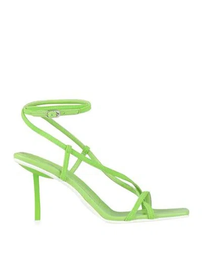Le Silla Woman Thong Sandal Lime Green Size 8 Textile Fibers