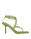 Le Silla Woman Thong Sandal Lime Green Size 8 Textile Fibers