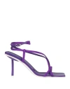 Le Silla Woman Thong Sandal Purple Size 7 Textile Fibers