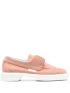 Le Silla Yatch Suede Moccasins In Pink