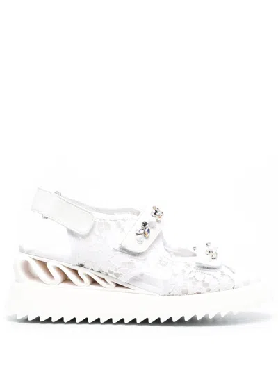 Le Silla Yui Wave Sandals In White