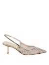 Le Silla Gilda Slingback-mules In Gold