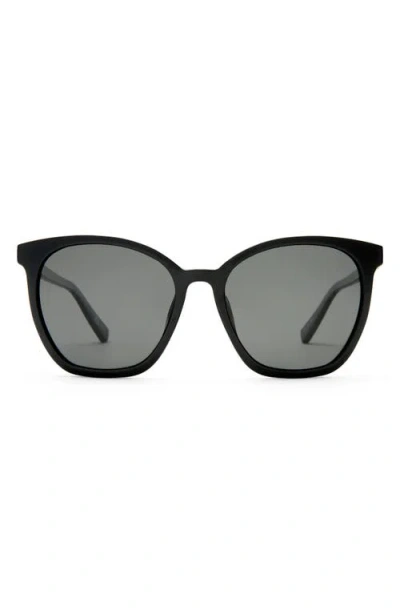 Le Specs 54mm Nirvana Cat Eye Sunglasses In Black