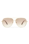 Le Specs Abracadabra 60mm Gradient Aviator Sunglasses In Multi