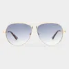 Le Specs Abracadabra In Bright Gold Smoke Grad