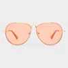 Le Specs Abracadabra In Bright Gold Tangerine
