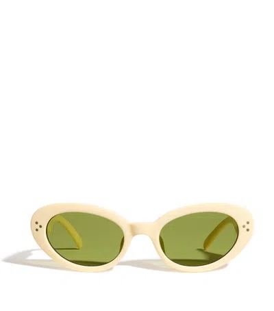 Le Specs Acetate Tootsie Sunglasses In Green