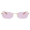 Le Specs Adolfo Bright Gold/purple Sunglasses In Pink