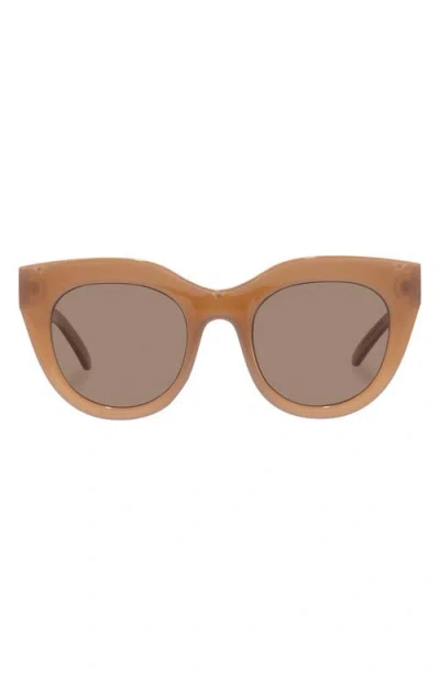 Le Specs Air Heart 51mm Cat Eye Sunglasses In Coffee