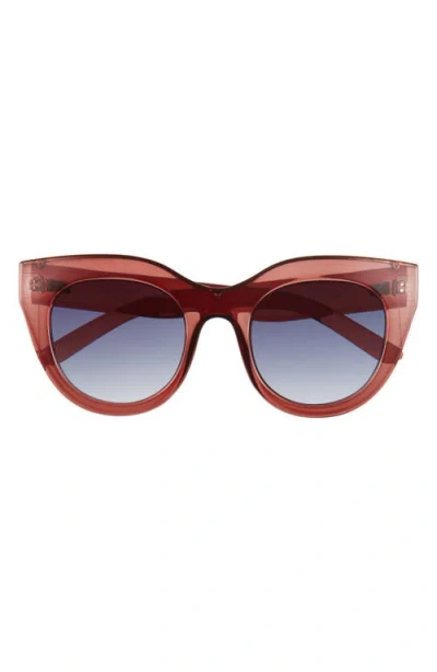 Le Specs Air Heart 51mm Gradient Cat Eye Sunglasses In Pink