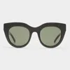Le Specs Air Heart Cat-eye Acetate And Gold-tone Sunglasses In Black Gold
