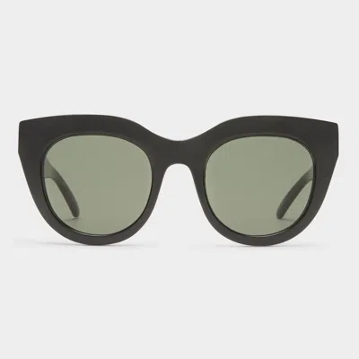 Le Specs Air Heart Cat-eye Acetate And Gold-tone Sunglasses In Black