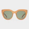 Le Specs Air Heart 51mm Sunglasses In Caramel