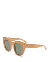 Le Specs Air Heart 51mm Sunglasses In Caramel