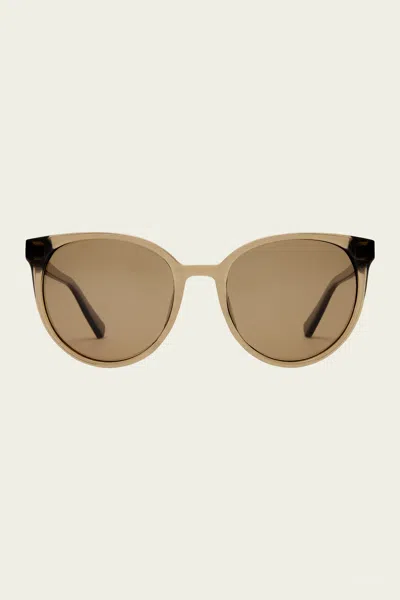 Le Specs Armada Round Sunglasses In Cocoa