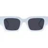 Le Specs Atlantis 50mm Rectangular Sunglasses In Silver