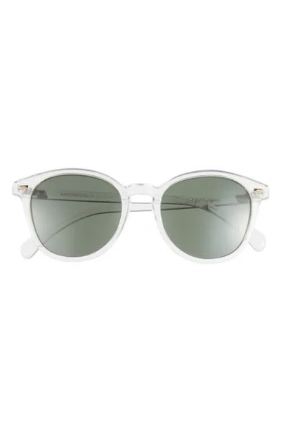 Le Specs Bandwagon 51mm Polarized Sunglasses In Crystal Clear/khaki Mono