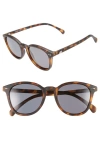 Le Specs Bandwagon 51mm Polarized Sunglasses In Matte Tort/smoke Mono Polar