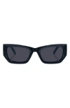 Le Specs Beachcomber 52mm D-frame Sunglasses In Black